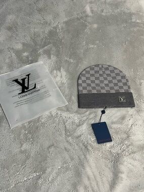 LV Grey Travel Case (beanie)